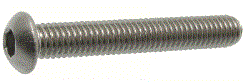 Vis à métaux tête cylindrique bombée à six pans creux