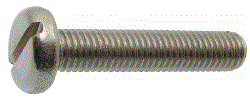 Vis à métaux tête cylindrique large fendue