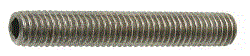 Vis à métaux sans tête hexagonale creuse bout plat