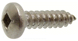 Vis à tôle tête cylindrique large empreinte carrée