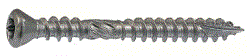 Vis bois dur tête fraisée double filet torx