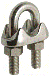 Serre-cable a etrier - inox a4