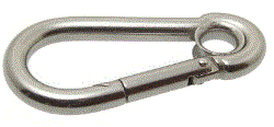 Mousqueton a œil - inox a4