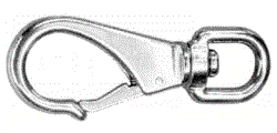 Mousqueton a emerillon - inox a4