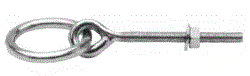 Piton a oeil filetage metrique avec anneau articule - inox a4
