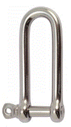 Manille droite longue forgee - inox a4