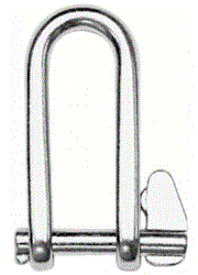Manille longue rapide - inox a4