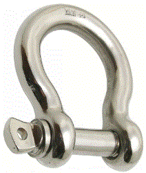Manille lyre forgee - inox a4