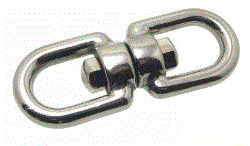 Emerillon a anneaux - inox a4