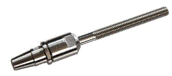 Terminaison filetee sertissage manuel pas a droite - inox a4