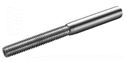 Embout filete a sertir petit modele pas a droite - inox a4