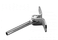 Embout a sertir mural articule - inox a4