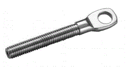 Embout filete a œil pas a droite - inox a4