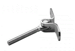 Embout filete mural articule - inox a4