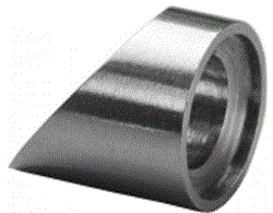 Terminaison oblique tete fraisee pour profil plat